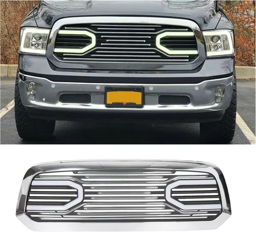 Vista 11 de ECOTRIC - Parrilla compatible con RAM 1500 2015-2018 2019-2021 Ram 1500