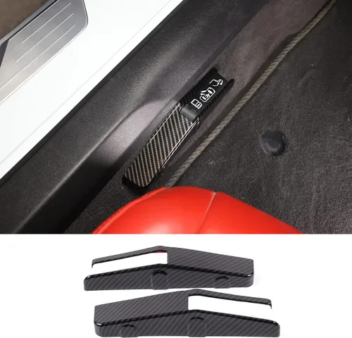 Vista 10 de Cubierta de interruptor de apertura forzada para puerta, compatible con Chevrolet Corvette C8 Stingray 2020-2026, accesorios adhesivos