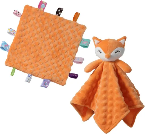 Vista 24 de CREVENT Mantas de bebé suaves y acogedoras para niños y niñas + manta de seguridad, juego con una bolsa de regalo esenciales para recién nacidos Gris