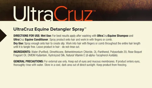 Vista 3 de UltraCruz Espray desenredante equino, 32 onzas