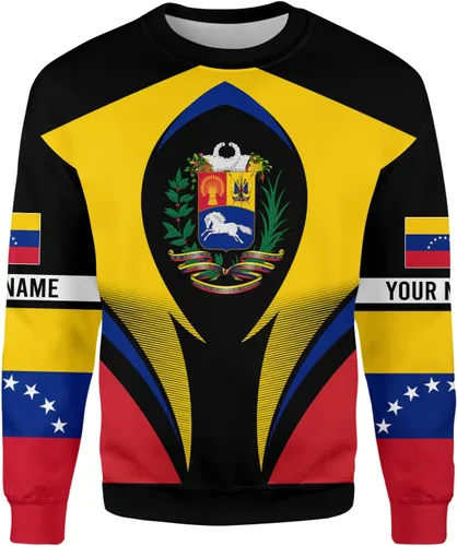Vista 6 de Royal Fight - Camisas personalizadas de Venezuela con escudo de armas de Venezuela, camisas de bandera de Venezuela para hombres y mujeres