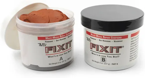 Vista 10 de Aves FIXIT - Compuesto de reparación multimedia, compuesto de modelado de 2 partes (A y B), 1 libra, arcilla autoendurecente duradera e impermeable