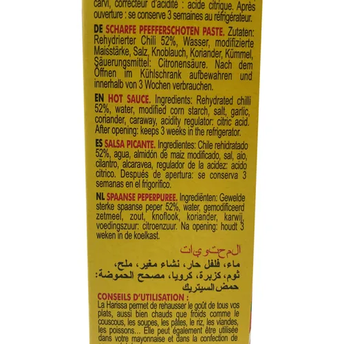 Vista 6 de Condimento Harissa en Tubo - Picante 120 Gr