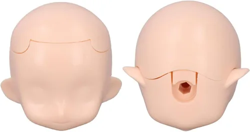 Vista 4 de Cabeza de muñeca en blanco 1/12 de silicona extraíble de repuesto Blanco normal