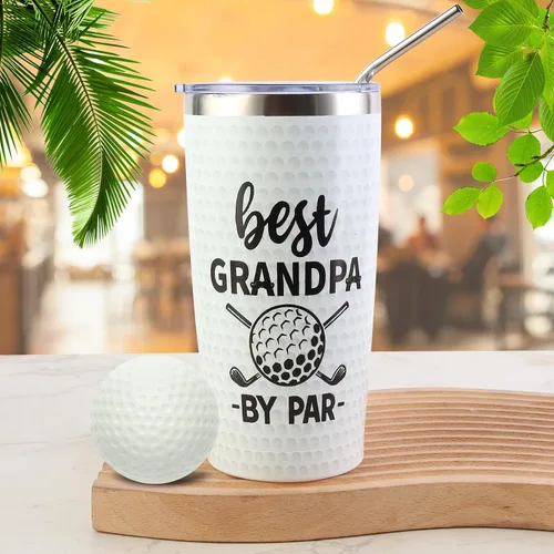 Vista 4 de Bayelove Regalos de golf para el abuelo, regalos únicos para el abuelo, divertidos regalos de golf para hombres, incluyendo vaso, tazas, calcetines