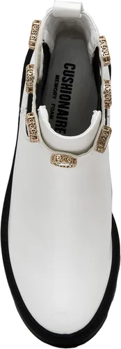 Vista 5 de CUSHIONAIRE Julie Chelsea - Botas para mujer con correa y espuma viscoelástica, Negro