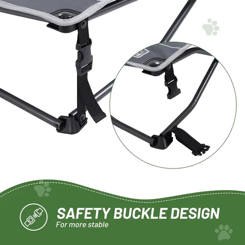 Vista 6 de TIMBER RIDGE Cama para Perros al Aire Libre, Cama Elevada para Perros con Enfriamiento Cuna Elevada Portátil para Mascotas con Malla Transpirable