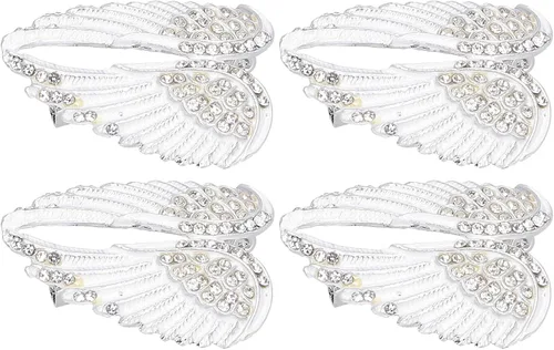 Vista 8 de 4Pcs Brooch Pin Diamond Angel Wing Pattern Cute Fashion Lapel Pin Coat Badges Accessory