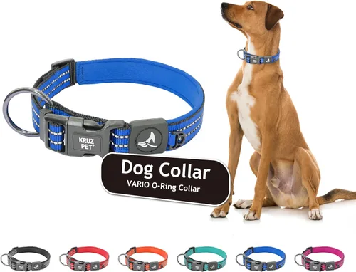 Vista 11 de KZV006-03M Collar de perro reflectante para perros pequeños, medianos y grandes