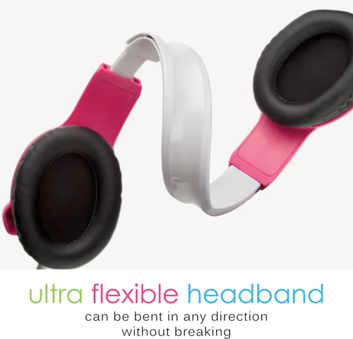 Vista 5 de MEE Audio KidJamz - 3 auriculares de escucha segura para niños con limitador de volumen y micrófono integrado, auriculares ajustables en la oreja