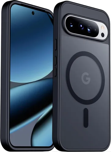 Vista 65 de SPIDERCASE Funda magnética para Google Pixel 9A, protección contra caídas de grado militar, delgada, translúcida, mate, a prueba de golpes