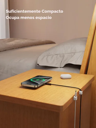 Vista 6 de Paquete de 12 Soportes Magnéticos para Cables, Organizador de Cables Clip para Cable para Gestión de Escritorio, JOYROOM Clip de Cable Ajustable