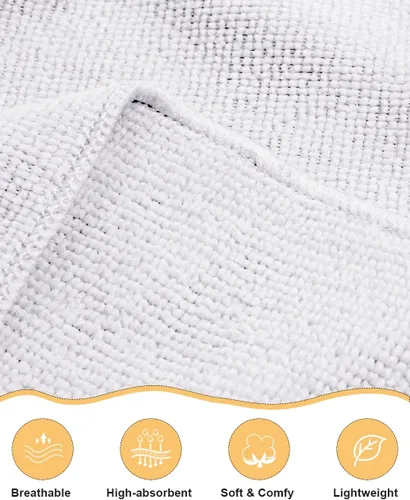 Vista 5 de Albornoz de ducha para mujer, bata de baño ultra absorbente para el cuerpo