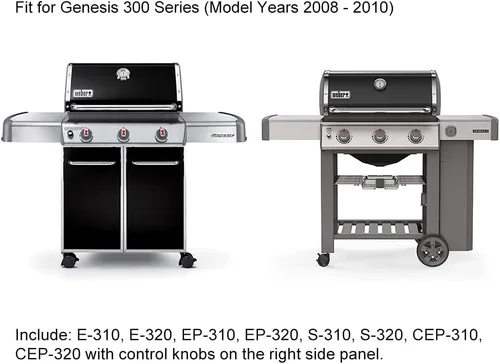 Vista 4 de 67847 Kit de encendido de parrilla Piezas de repuesto para Weber Genesis 300 Series (2008-2010) E/S-310 y 320, EP/CEP-310 y 320 con 2 módulos