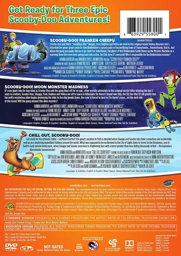 Vista 2 de Scooby - Doo! Frankencreepy Scooby-Doo! Moon Monster Madness Scooby-Doo! Chill Out (Triple Feature) (DVD)