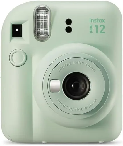 Vista 3 de Fujifilm instax Mini 12 - Cámara instantánea con paquete de 20 películas de disparo, color verde menta