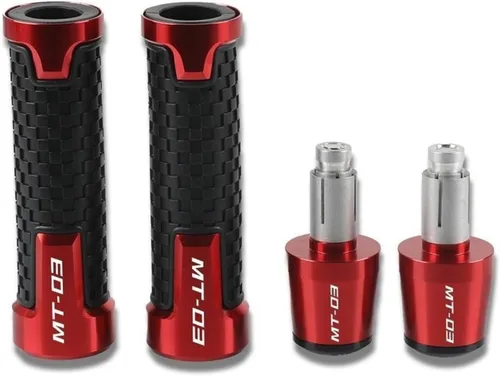 Vista 6 de Motorcycle for Y&AMAHA MT03 2015 2016 2017 2018 2019 2020 MT 03 MT-03 2005-2006 Motorcycle 7/8" 22mm Handle Grips Handlebar Grip Ends Plug