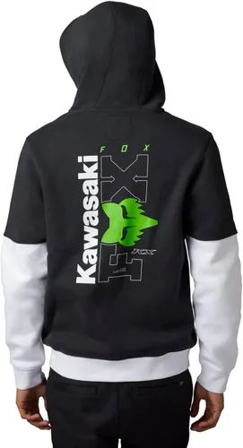 Vista 3 de Fox Racing Sudadera con capucha estándar Fox X Kawi con cremallera para hombre