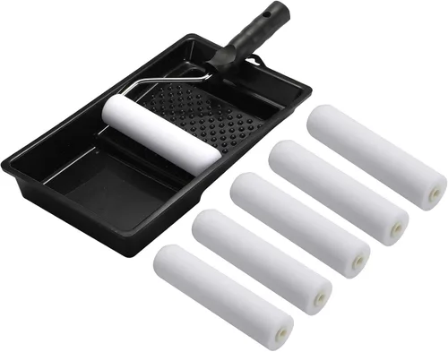 Vista 3 de KUPOO - Kit de rodillos de espuma de 6 pulgadas con marco, bandeja y 8 recambios