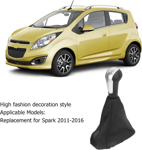 Vista 4 de Fydun Pomos de palanca de cambios de coche, perilla de palanca de cambios manual para Spark 2011‑2016