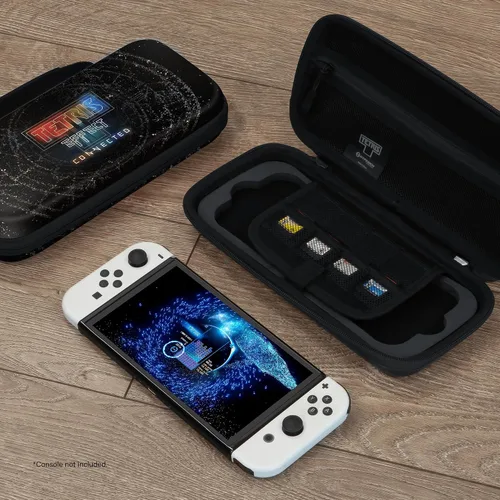 Vista 5 de Hyperkin Limited Edition Official Tetris EVA Console Travel Carrying Case Officially Licensed - Portable Carry Case for Nintendo SwitchOLEDLite