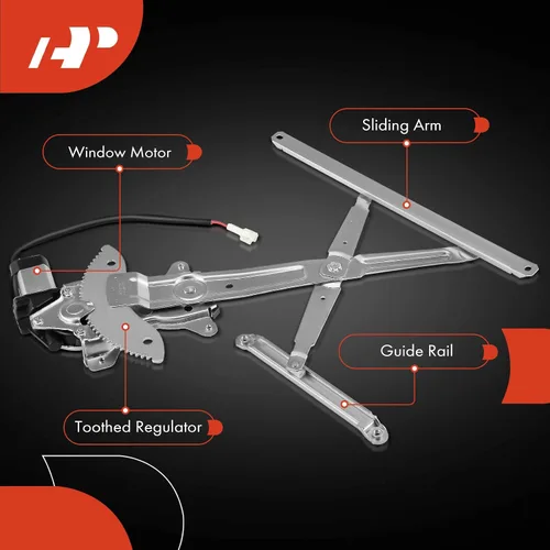Vista 6 de A-Premium Regulador de ventana eléctrica con motor Compatible con Toyota Tundra 2001-2006 Solo para camioneta estándar/cabina extendida Lado