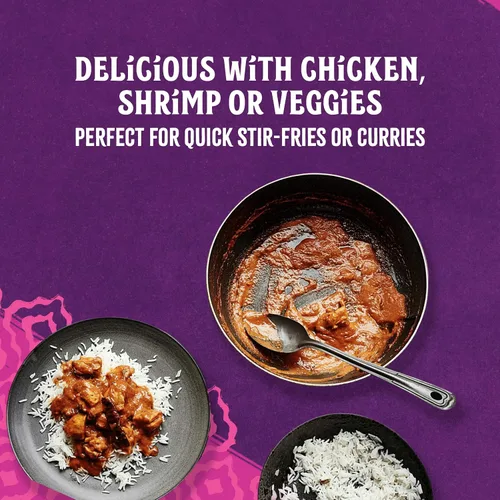 Vista 3 de Patak's Jalfrezi Salsa a fuego lento – Salsa de curry a base de tomate con pimiento verde y rojo, especias – Salsa india suave sin gluten y vegana
