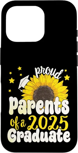 Vista 20 de iPhone 16 Parents of a 2025 Graduate 25 Senior Graduation Sunflower Case