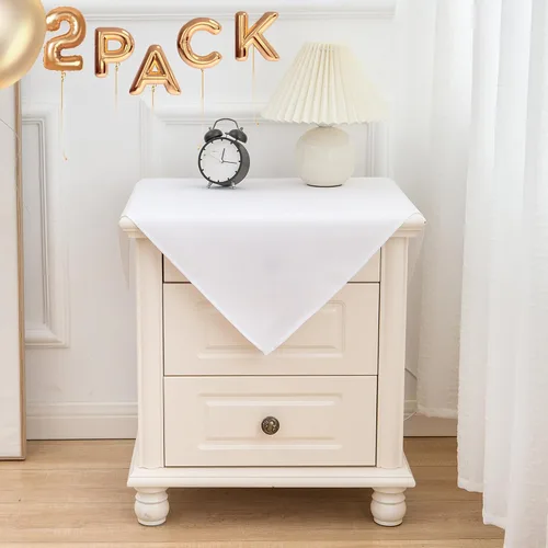 Vista 43 de Sancua Mantel cuadrado resistente a manchas y arrugas, lavable, de poliéster, decorativo de tela para mesa de comedor, fiestas de bufé y campamento