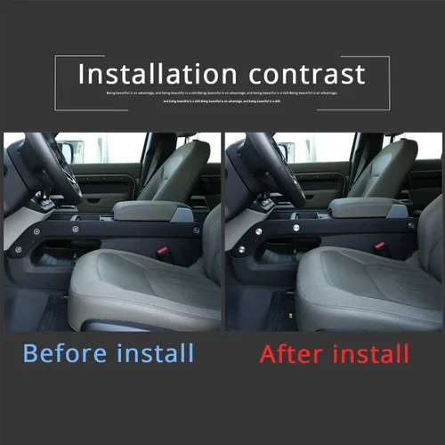 Vista 2 de Cubierta protectora decorativa con tornillo lateral de consola central de automóvil de aleación de aluminio para Land Rover Defender 110 2020-2021