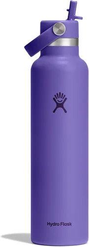 Vista 22 de Hydro Flask Water Bottle - Insulated Stainless Steel - Straw Lid, Non Spill, Leakproof 24 Oz Agave Green verde ( Agave Green )