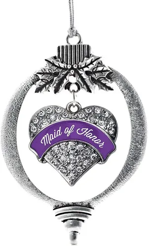 Vista 171 de Inspired Silver - Adorno con dije de hermana gemela - Adornos navideños de plata con circonitas cúbicas