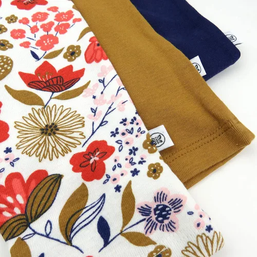 Vista 3 de HonestBaby Pantalones harén de algodón orgánico para bebé, paquete múltiple