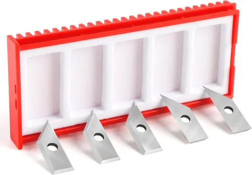 Vista 4 de Insertos de carburo de 60 grados para BINSTAK-B2301-1/4 Shank 60-Deg V Groove Router Bit - 5 PCS