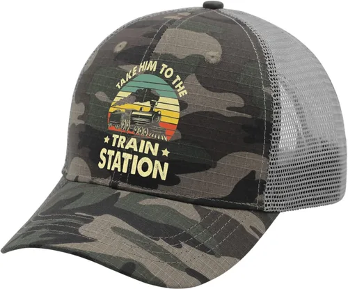 Vista 2 de devor Cap Take Him to The Train Station Dad Hats, Funny Caps for Women