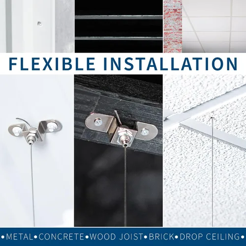 Vista 9 de Panel de Techo Acolchado Acústico VIVO, Absorbente de Sonido Colgante Hexagonal, Moderna Lámpara de Techo para Reducción de Ruido, Negro, PP-CW01B