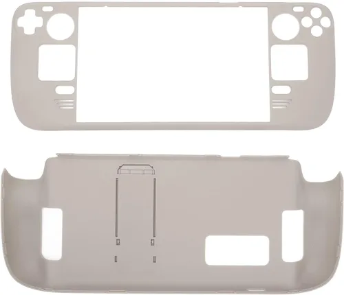 Vista 13 de Funda con función atril para Steam Deck, funda protectora completa para cubierta de vapor, funda protectora a prueba de huellas dactilares con Negro