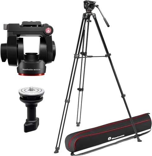 Vista 9 de Manfrotto Kit de vídeo, Cabeza Serie 500 (Adaptador-Fluid Head 500X)