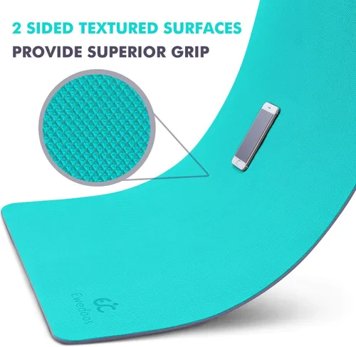 Vista 2 de Ewedoos Tapete de yoga antideslizante de elastómero termoplástico, tapete de ejercicio ecológico para yoga, pilates y ejercicio de piso, tapete ACE