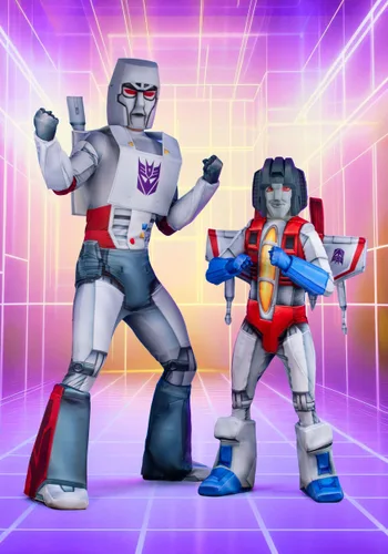 Vista 2 de Disfraz Deluxe Retro Megatron de Transformers para Adultos Multicolor