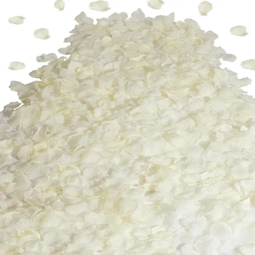 Vista 14 de SITUMEIZI 1500 piezas de pétalos de rosa negros artificiales de seda para decoración de bodas y fiestas