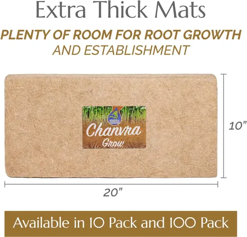 Vista 6 de Chanvra Grow Microgreens - Tapete de cultivo natural para kits de brotación de cultivo, almohadillas de cáñamo hidropónicas, tapete de cultivo