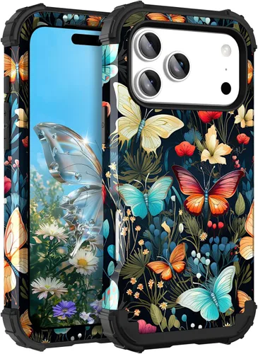 Vista 39 de Hocase Funda para iPhone SE 2022/2020, resistente a prueba de golpes, de plástico duro+goma de silicona, funda protectora híbrida para iPhone SE