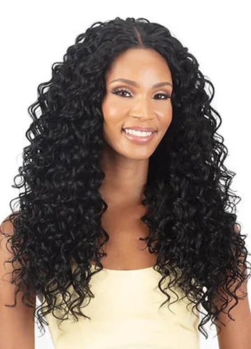 Vista 2 de Mayde Beauty Bloom Bundle Deep Curl Weave Multipack con cierre húmedo y rizado, 4 unidades (18, 20, 22 pulgadas, CL) (1)