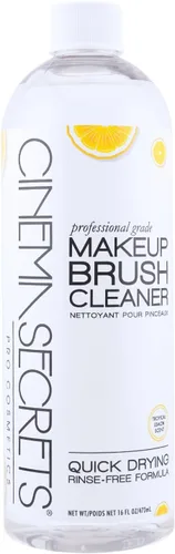 Vista 11 de Cinema Secrets Solución limpiadora de brochas de maquillaje original, limpiador profesional para brochas de maquillaje, fórmula de secado rápido
