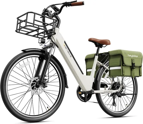Vista 27 de Heybike Bicicleta eléctrica Cityscape 2.0 para adultos con motor de pico de 1200 W, batería extraíble de 468 Wh, bicicleta eléctrica de 50 millas