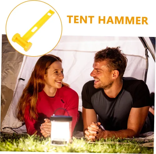 Vista 6 de BESPORTBLE Martillo de camping extractor de cabeza sólida para tienda de campaña, diseño profesional, agarre cómodo para construcción