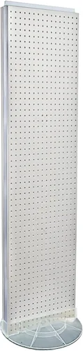 Vista 14 de Azar Displays 700440-BLK, EXPOSICIÓN DE PISO DE PEGBOARD DE DOS CARAS BASE DE ESTUDIO REVOLVANTE REDONDO NO REVOLVANTE. Tamaño del panel: 16 Negro
