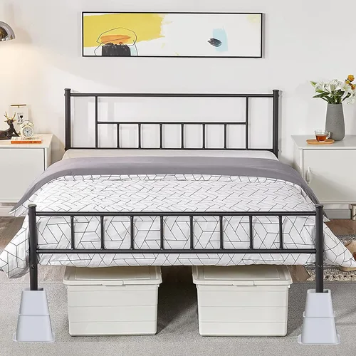 Vista 6 de Lufia Elevadores de muebles de cama resistentes, elevación en alturas de 3, 5 u 8 pulgadas, elevadores de muebles ajustables para sofá, mesa, sofá