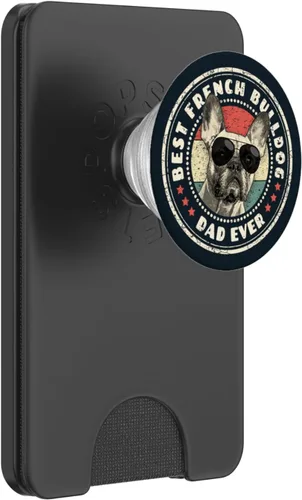 Vista 8 de Best Frenchie Dad Ever Retro French Bulldog Lover Owner Dad PopSockets intercambiable PopGrip